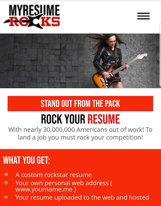 Screenshot of a responsive website designed by Elite IT